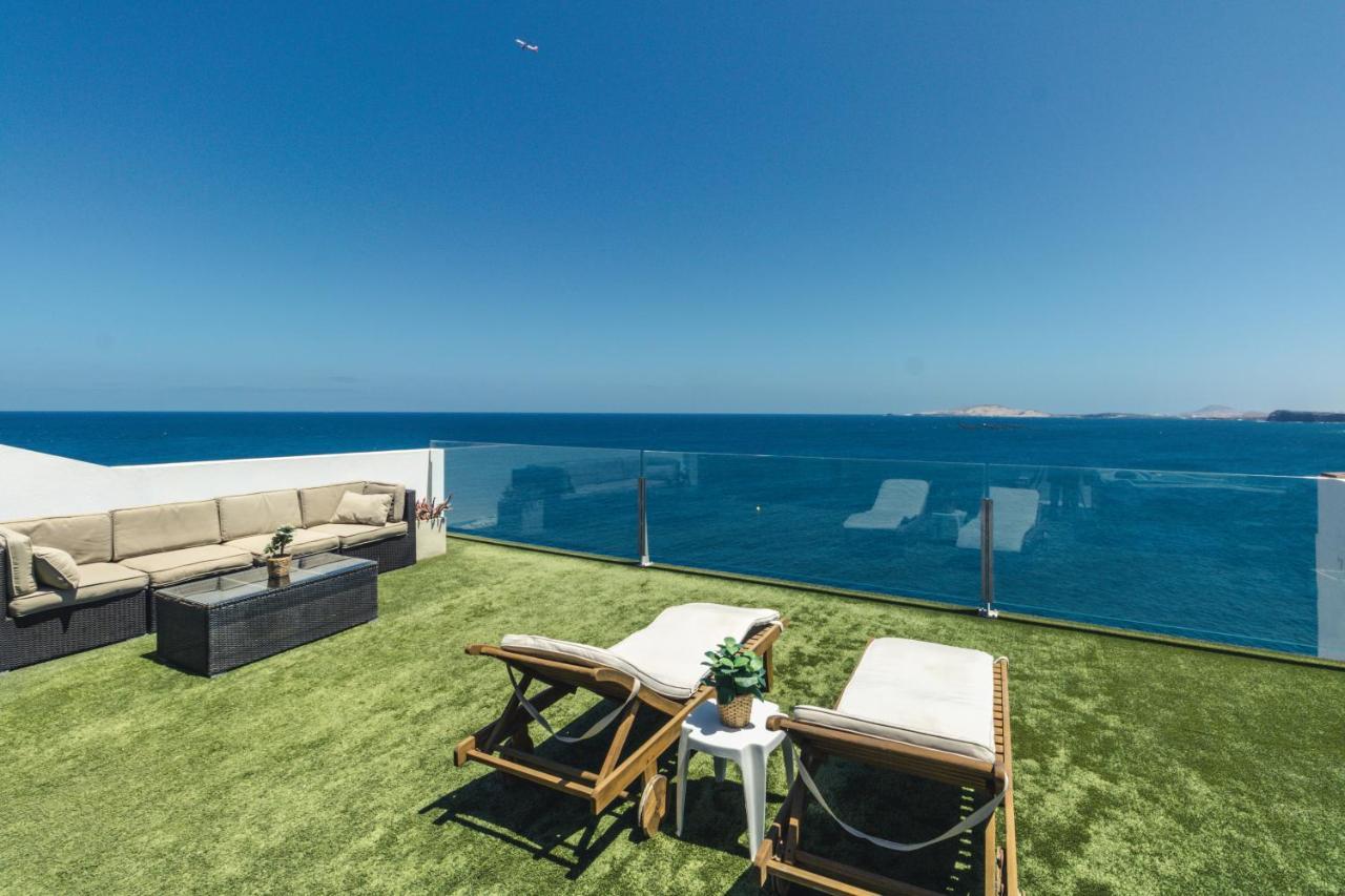 Melenara Beach Avenue Apt Shared Terrace Exterior photo
